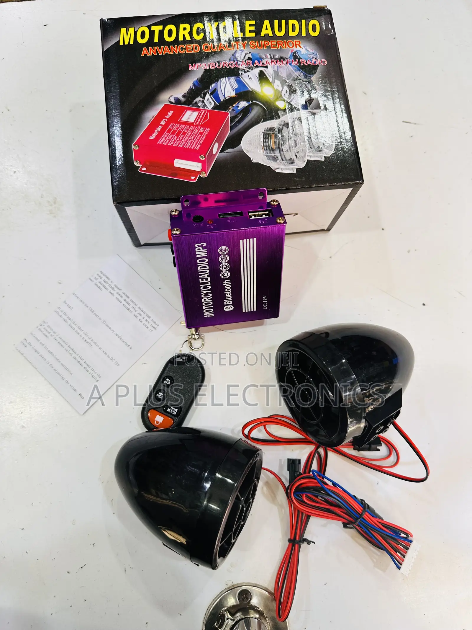 Motorcycle Radio Mp3 With Bluetooth – Loud Sound Clear Bass