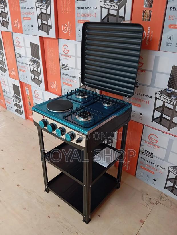 Cooker Eurochef 3+1with Shelves