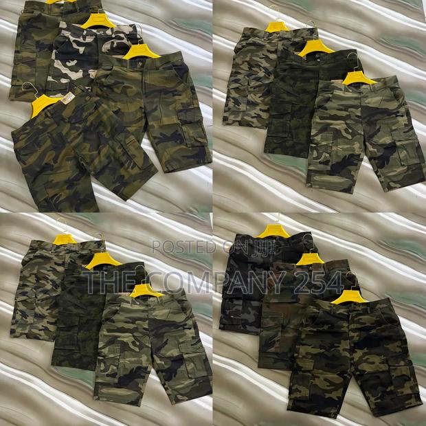 Quality Casual Khaki Cargo Men Camoflage Combat Shorts