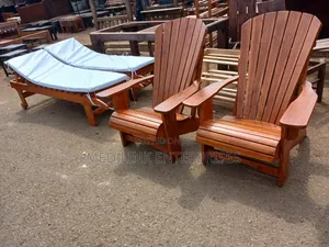 Mahogany Vanish Sunbeds With Cushions