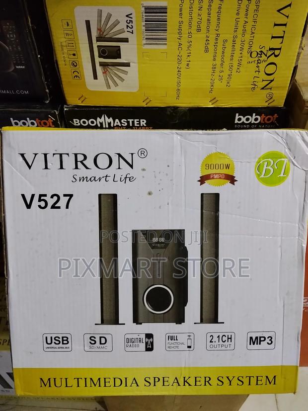 Vitron V527 2.1 Channel Usb/Audio Pc Speaker System – Black - main view