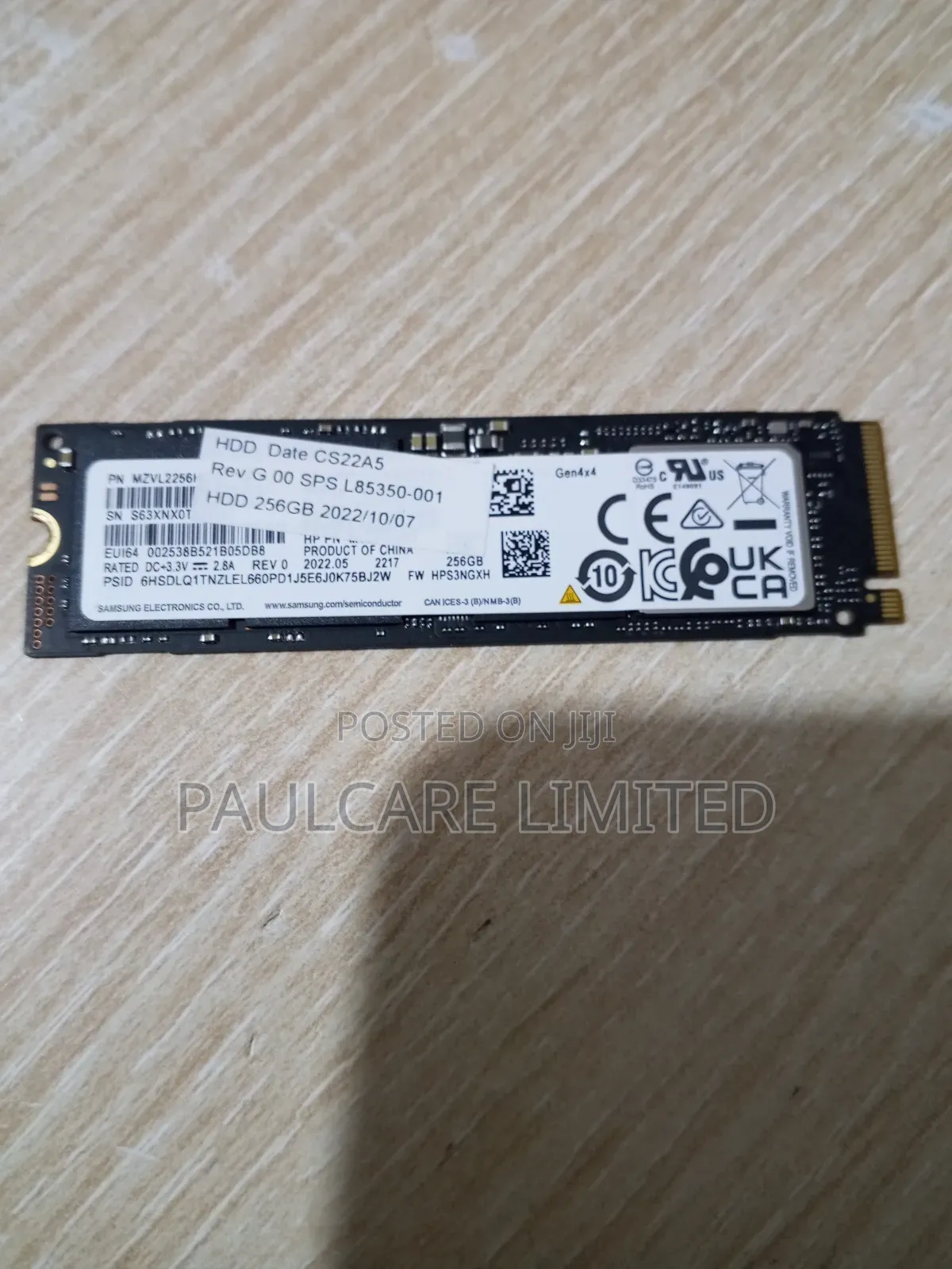 Nvme Storage 256gb SSD
