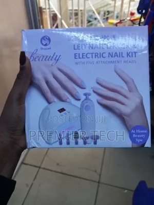 2 in 1 Led Nail Dryer and Electric Nail KitHas Five Head Attachments
