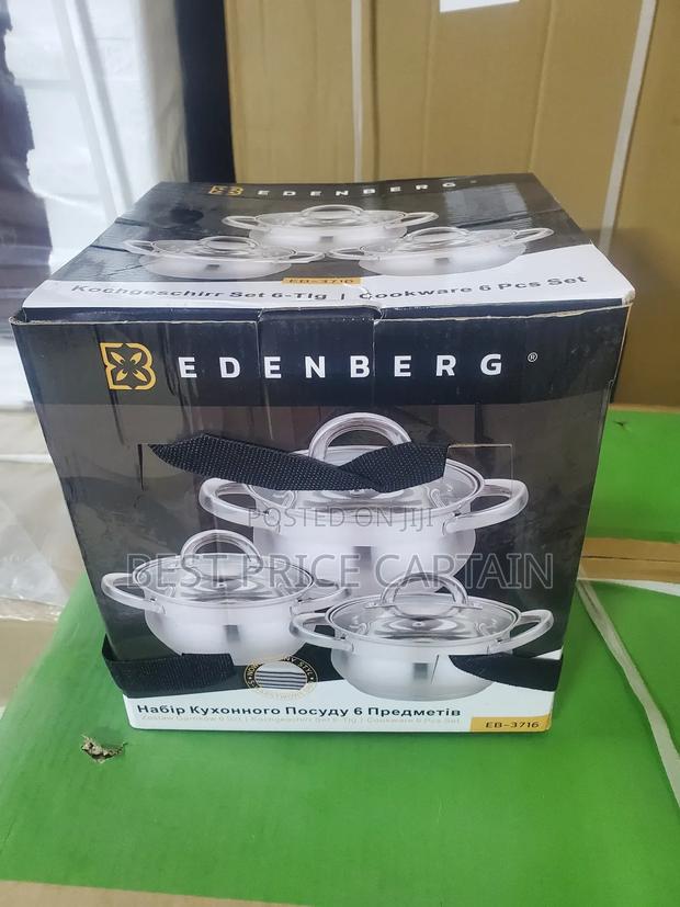 Edenberg 6pcs Stainless Steel Cookware Set - main view