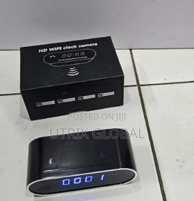 Covert Security Camera Clock With Ir Night Vision & Loop Recording