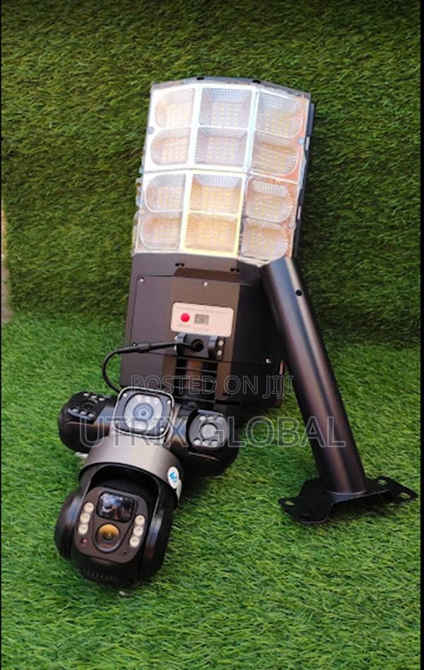 Outdoor Home Security V380 Solar Dual Camera Floodlight System - thumbnail 2