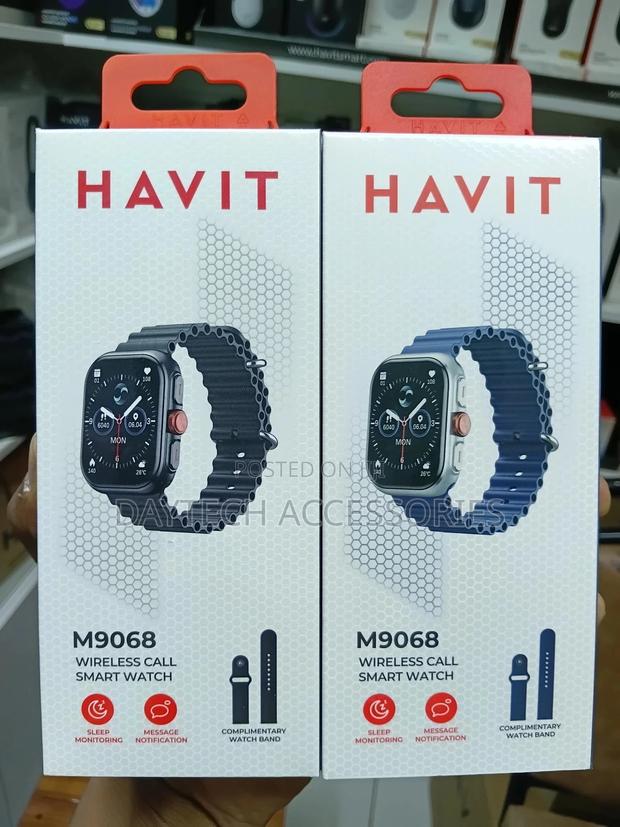 Havit M9068 Wireless Call/Amoled Display Smart Watch.