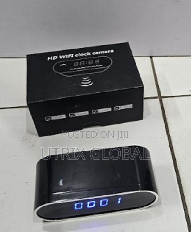 Table Clock Camera (Full Hd 1080p) For Home And Office Security