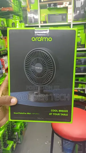 Oraimo Smarttable Fan 5w – Portable Usb Rechargeable Desk Fan