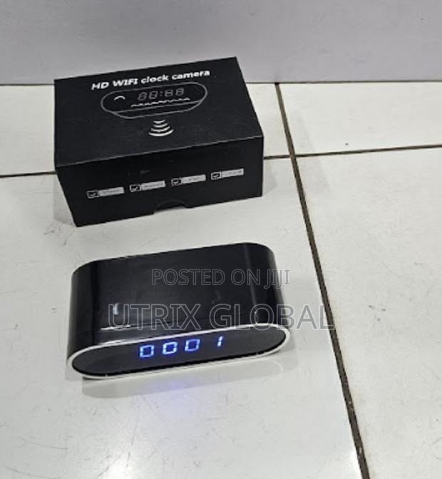 High Quality 1080p Full Audio Video Recorder Alarm Table Clock Camera - main view