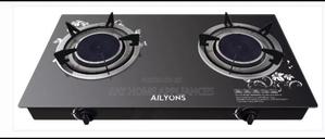 Ailyons 2 Burner Glass Top Gas Cooker Infrared Double Burner