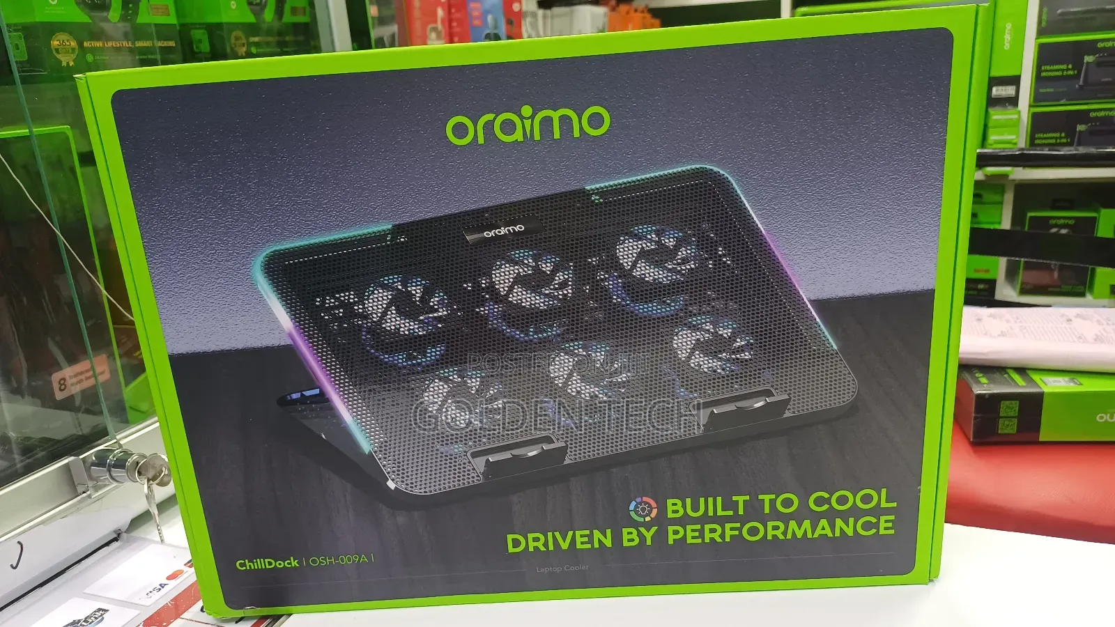 Oraimo Chilldock 6-Fan Laptop Cooling Pad.