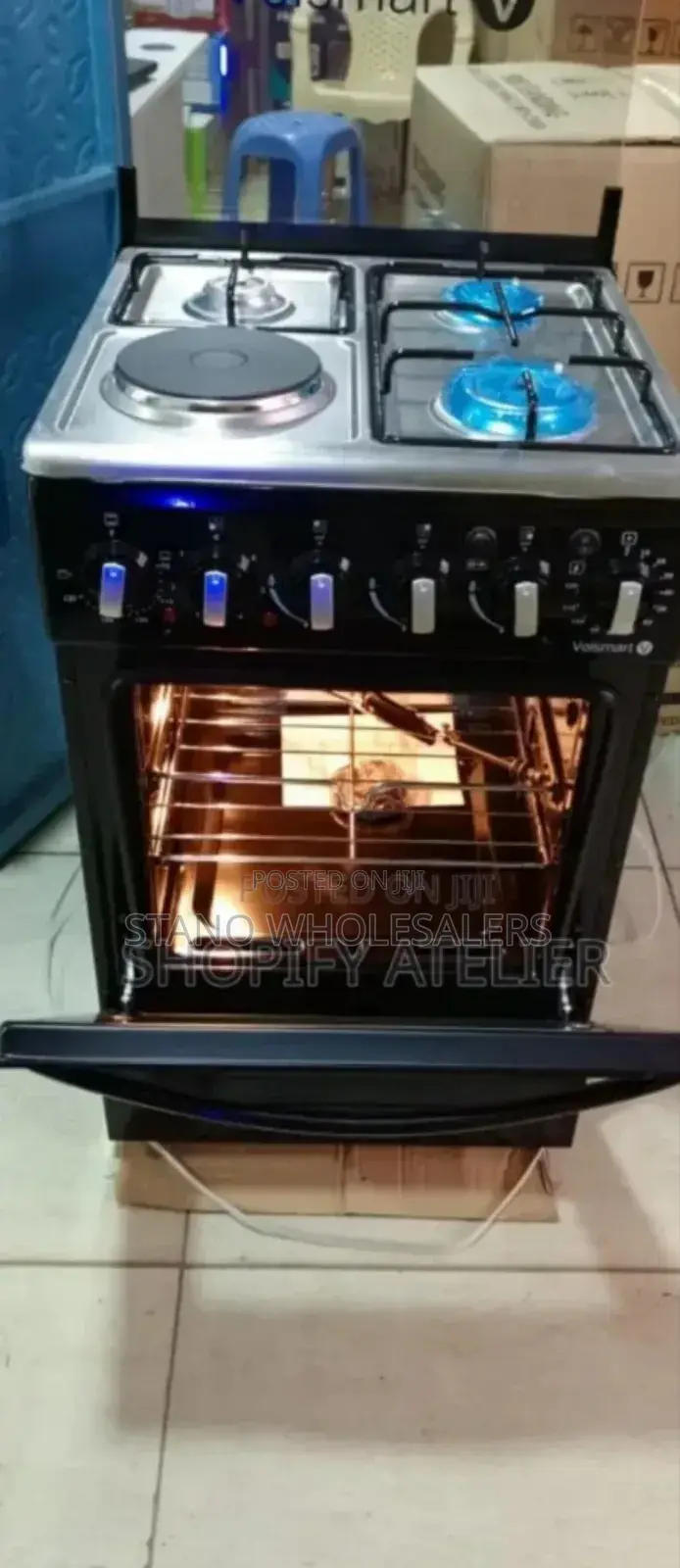 With Light Grilled Oven. Volsmart 3+1 Cooker