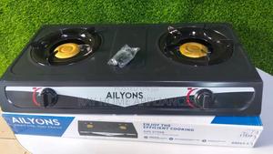 Ailyons Metallic Two Stainless Burner Cooker - main view