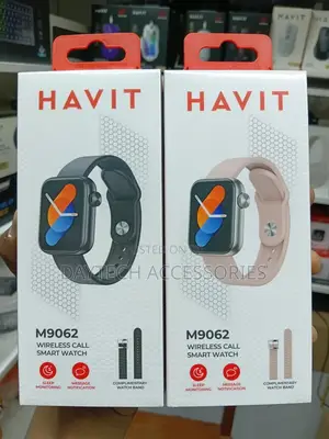 Havit M9062 Wireless Call/Amoled Display Smart Watches - Black