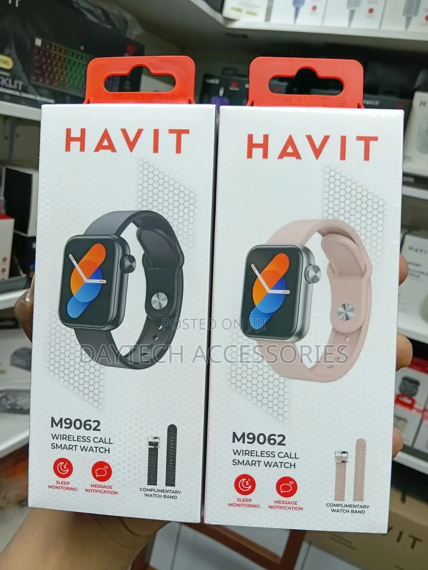 Havit M9062 Wireless Call/Amoled Display Smart Watches - Black