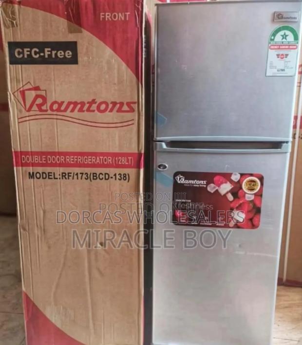 Colour Silver -128litres Ramtons Fridge - main view