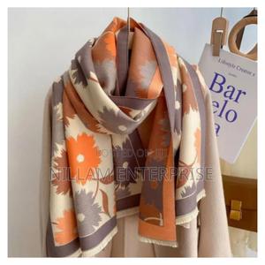 Luxury Floral Print Scarf - thumbnail 2