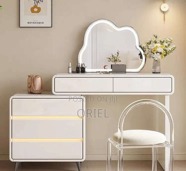 Dressing Table : Makeup Dressing Led Lighted Fixed Mirror