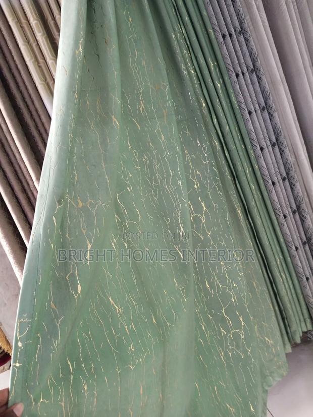 Turquoise Green Velvet Curtain