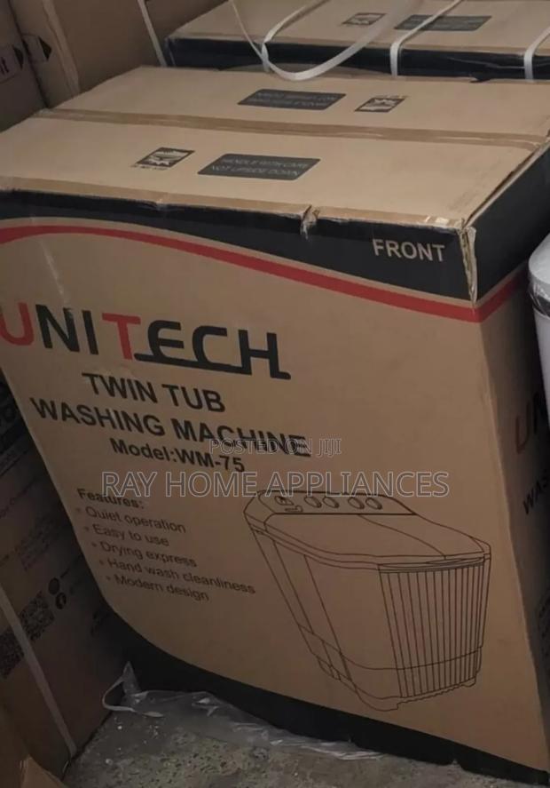 7.5kgs Unitech Twin Tub Top Load Semi Automatic Washing Machines - main view