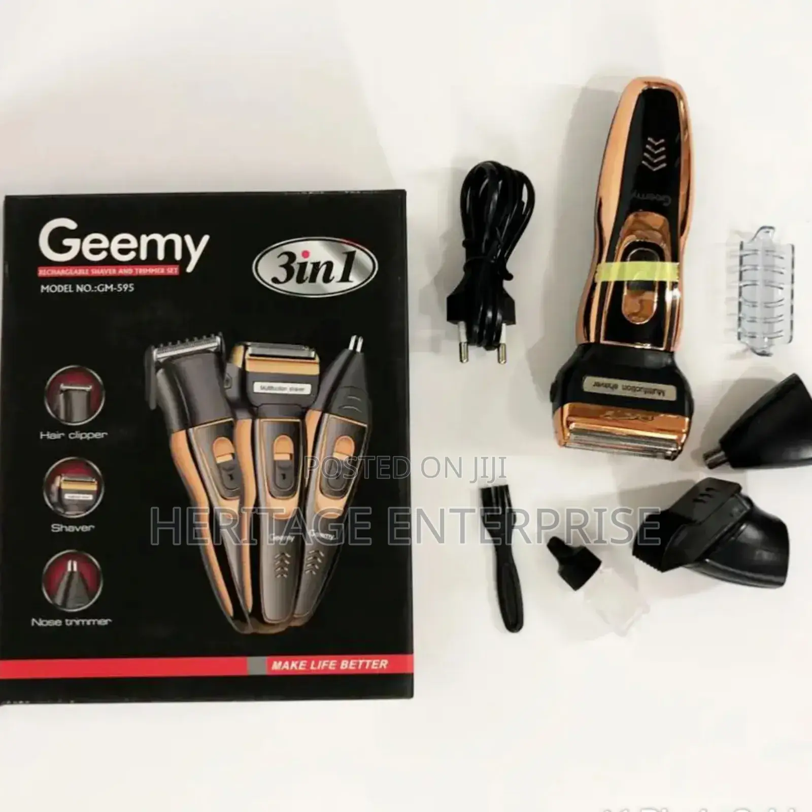 Shaver,Rechargeable Geemy Hair Shaving 3 In 1