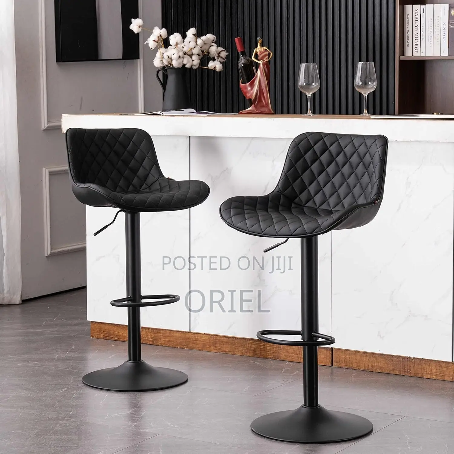 Luxury Barstool : Modern Luxury Barstool With Footrest