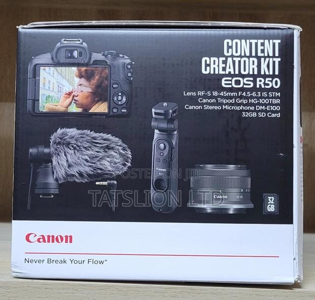 Canon Eos R50 With 18-45mm Lens and Content Creator Kit