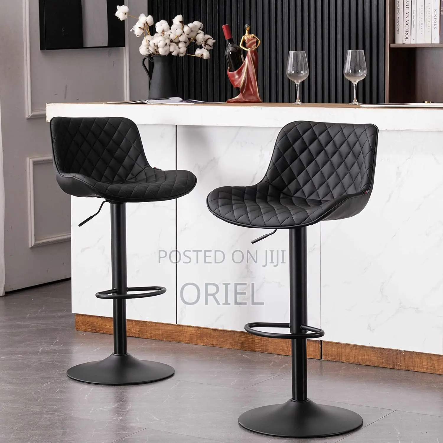 Luxury Barstool : Modern Luxury Barstool With Footrest