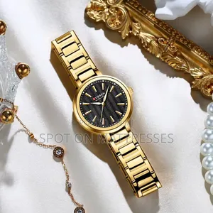 Golden Curren Watch For Ladies. Stainless Steel. Free Delivery!