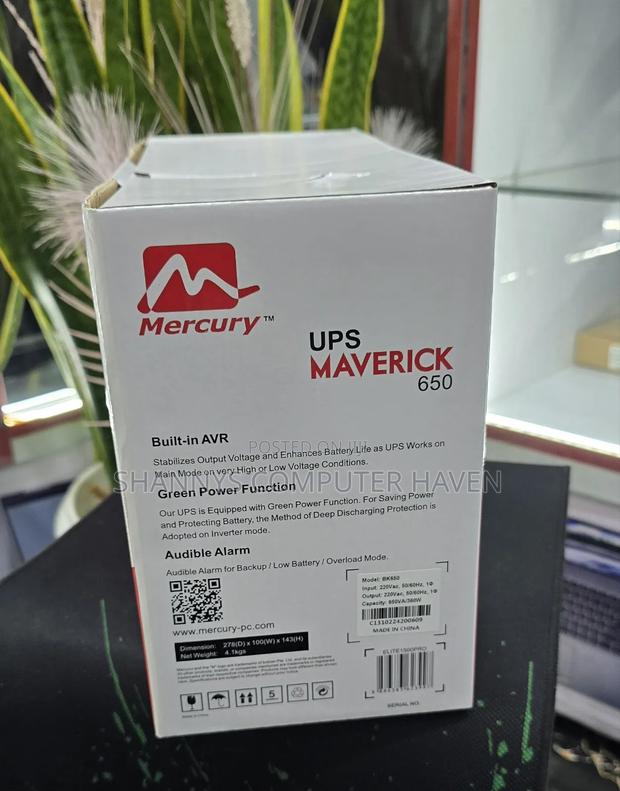 Mercury Ups Maverick 650va – Reliable Power Backup - thumbnail 2