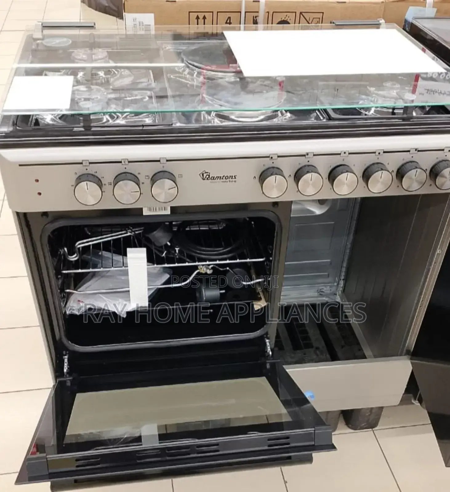 Ramtons Rf/496- 60*90cm Stainlesssteel Cooker 1yrwrty Gas Compartment