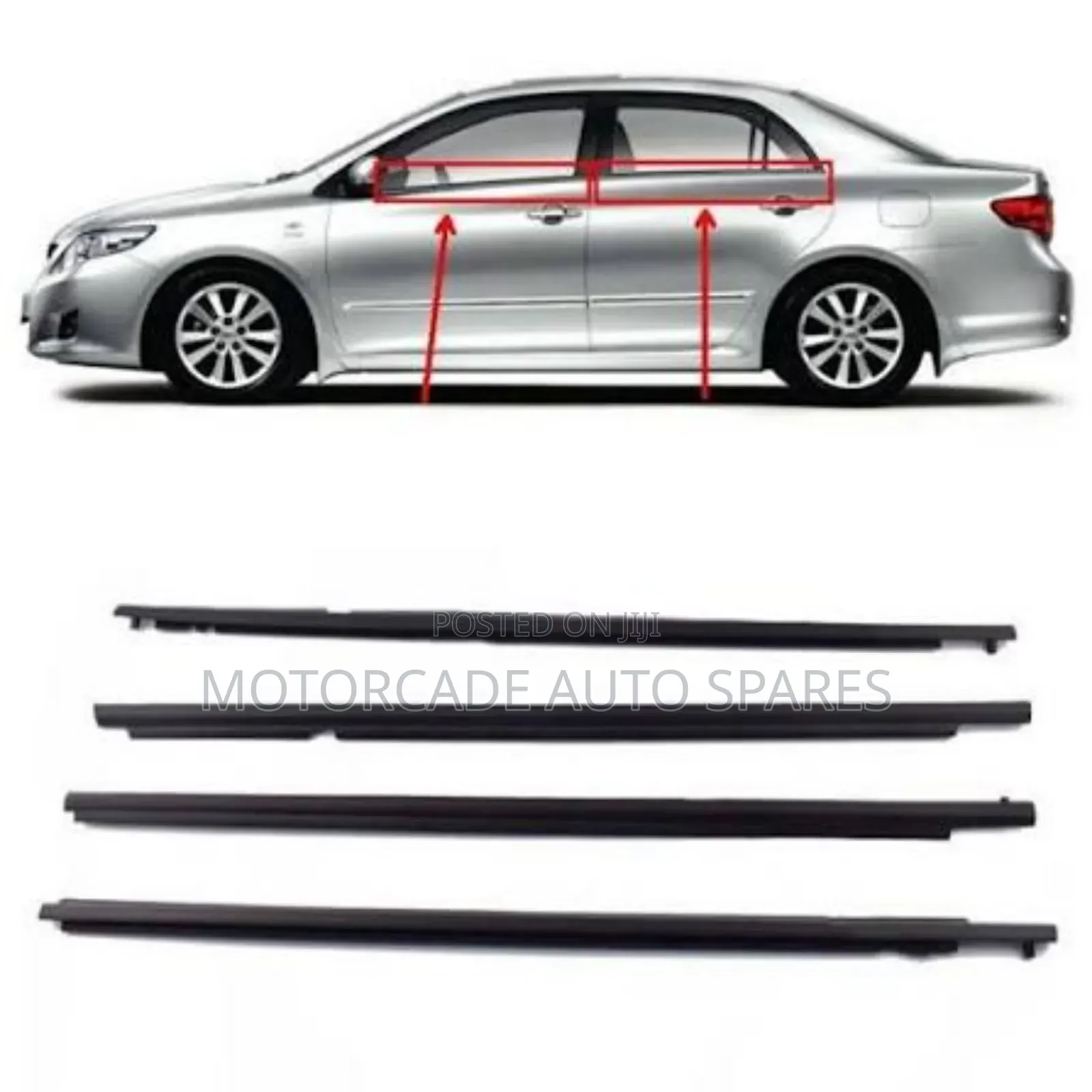 Toyota Allion 2010 Weather Strips Black