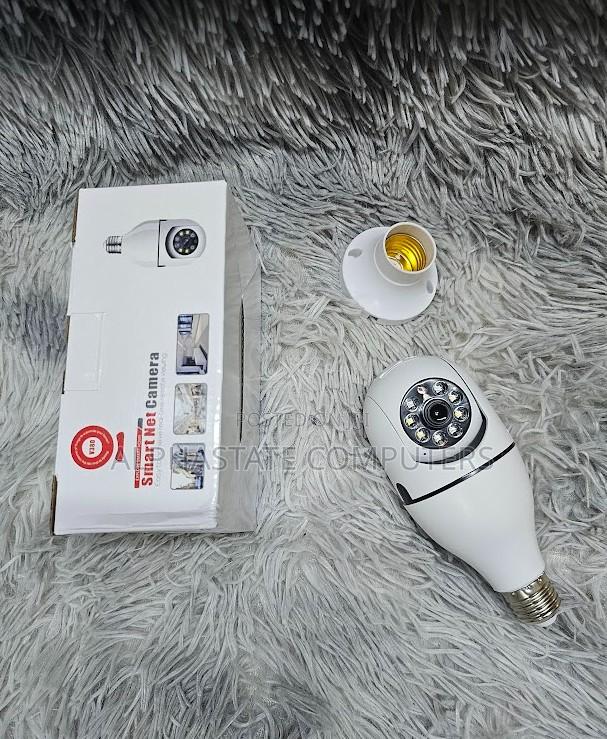 Bulb PTZ Camera Smart Indoor Surveillance for Home and Offic