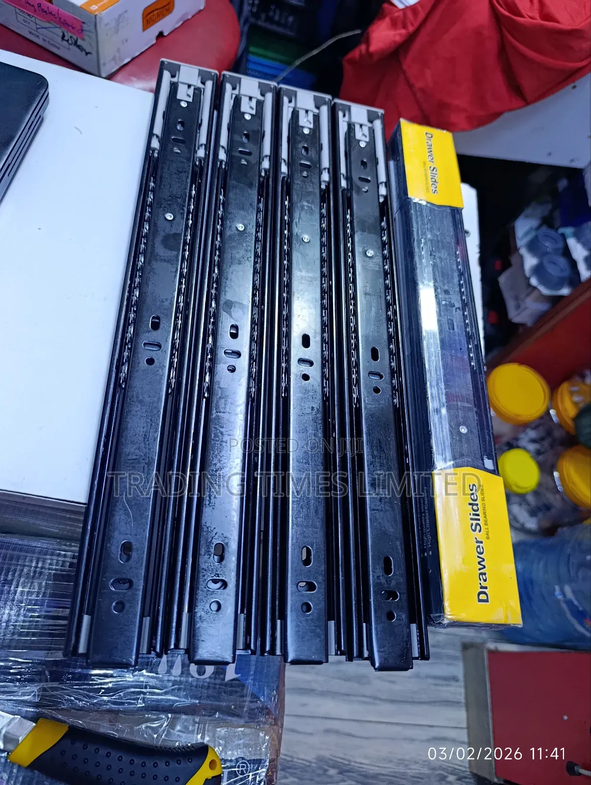 16 Inches Push to Open Drawer Rails/ Slides