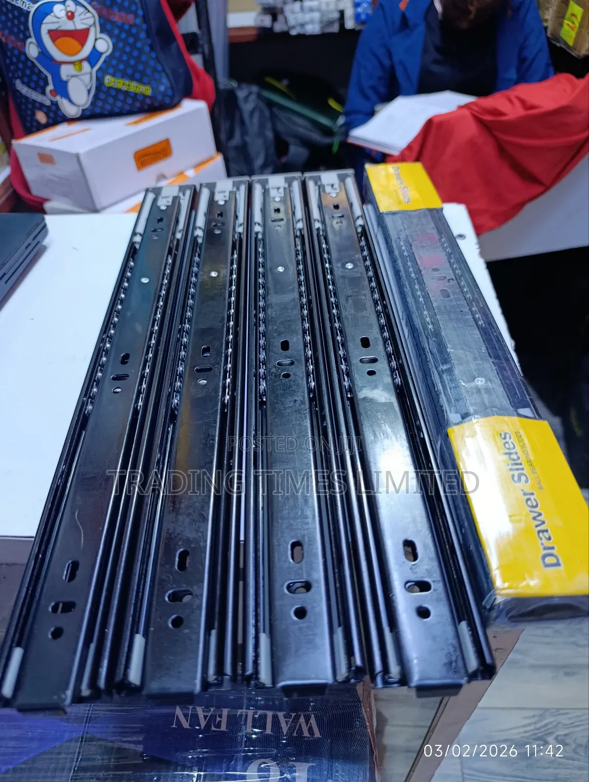 16 Inches Push to Open Drawer Rails/ Slides
