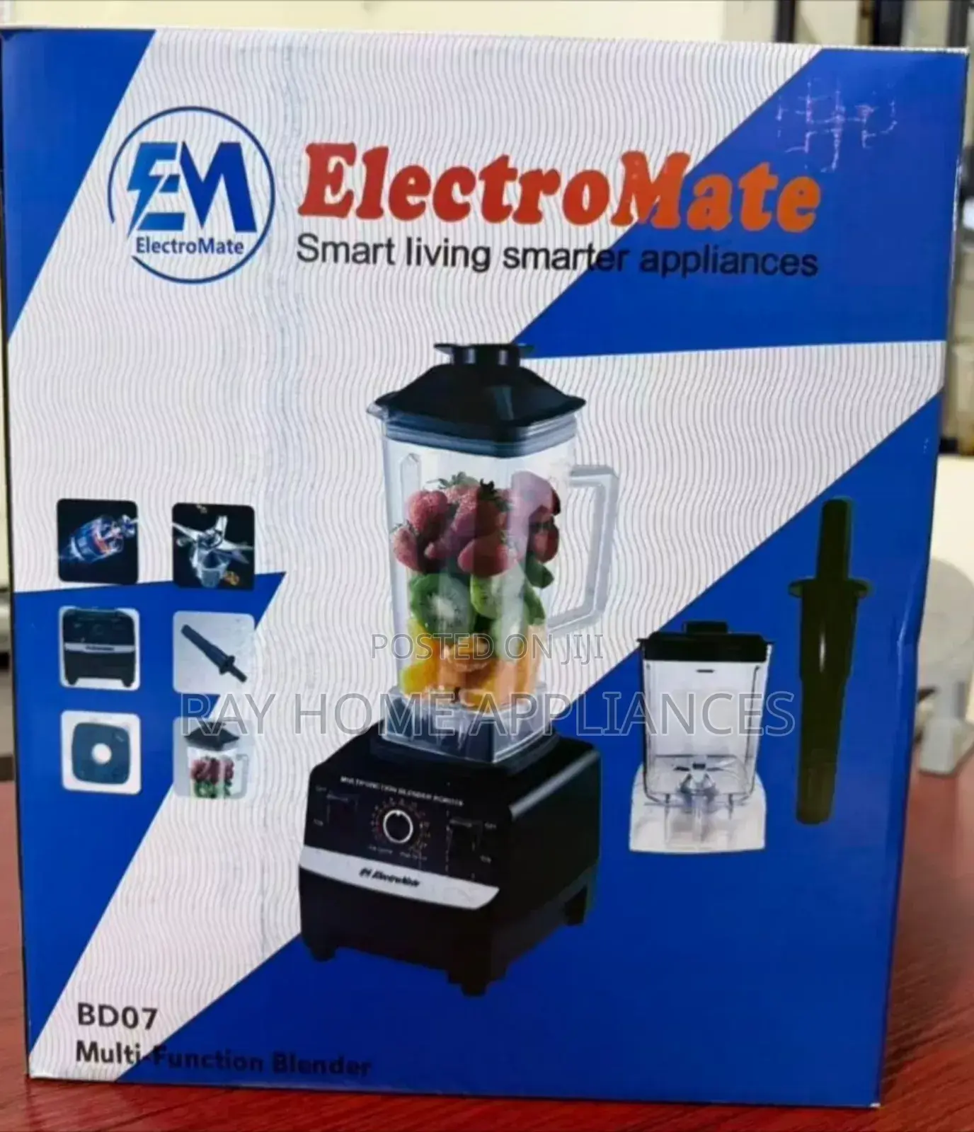 2 in 1 Electromate Commercial Blender Silvercrest Model 1year Warrant