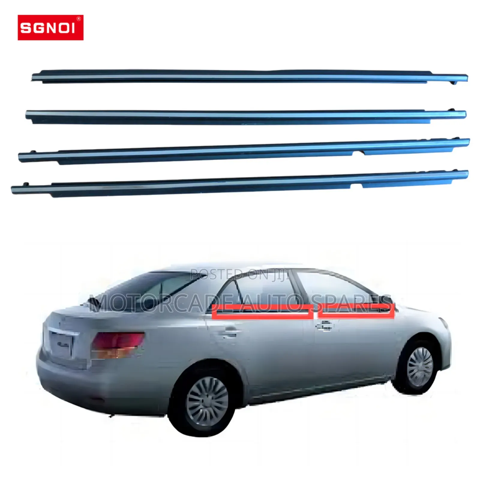 Toyota Premio 260 2010 Chrome Weather Strips