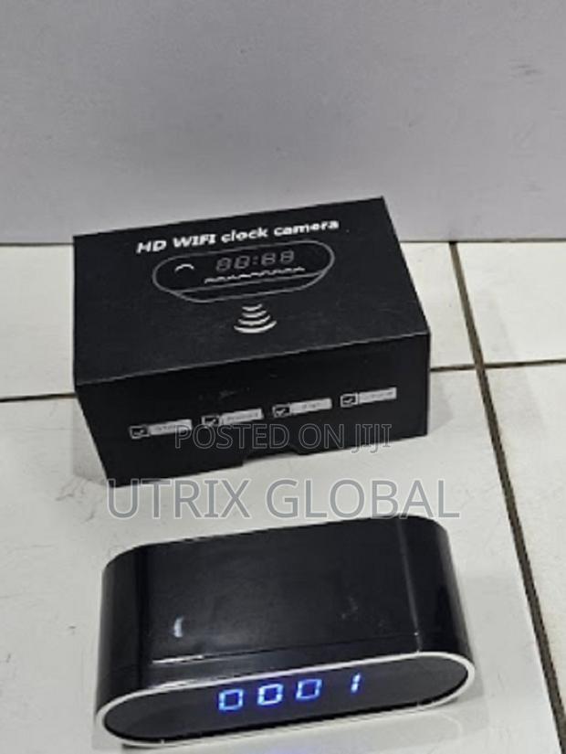 1080p Wireless Nanny Cam Digital Table Clock - Easy To Move Around
