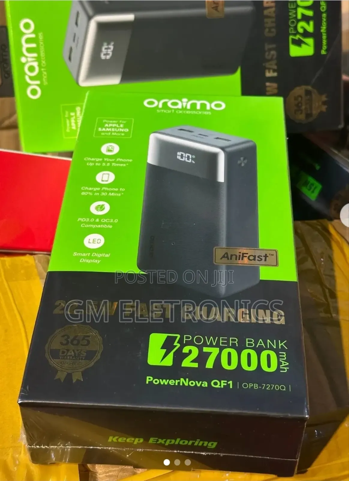 Oraimo 27000mah 22.5w Power Bank-Brand New.