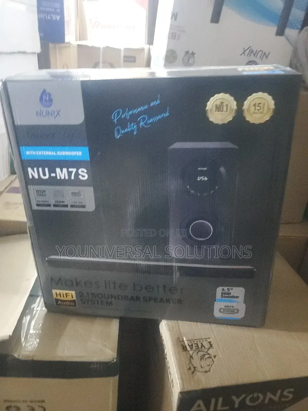 M7s Nunix Sound Bar Speaker System