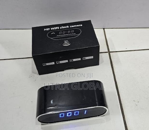 Indoor Monitoring Clock With Integrated Camera Hidden Table Clock Cam