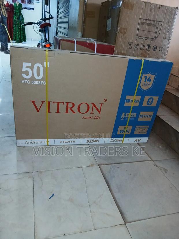 Vitron 50inches Smart Qled Frameless Tv With Bluetooth