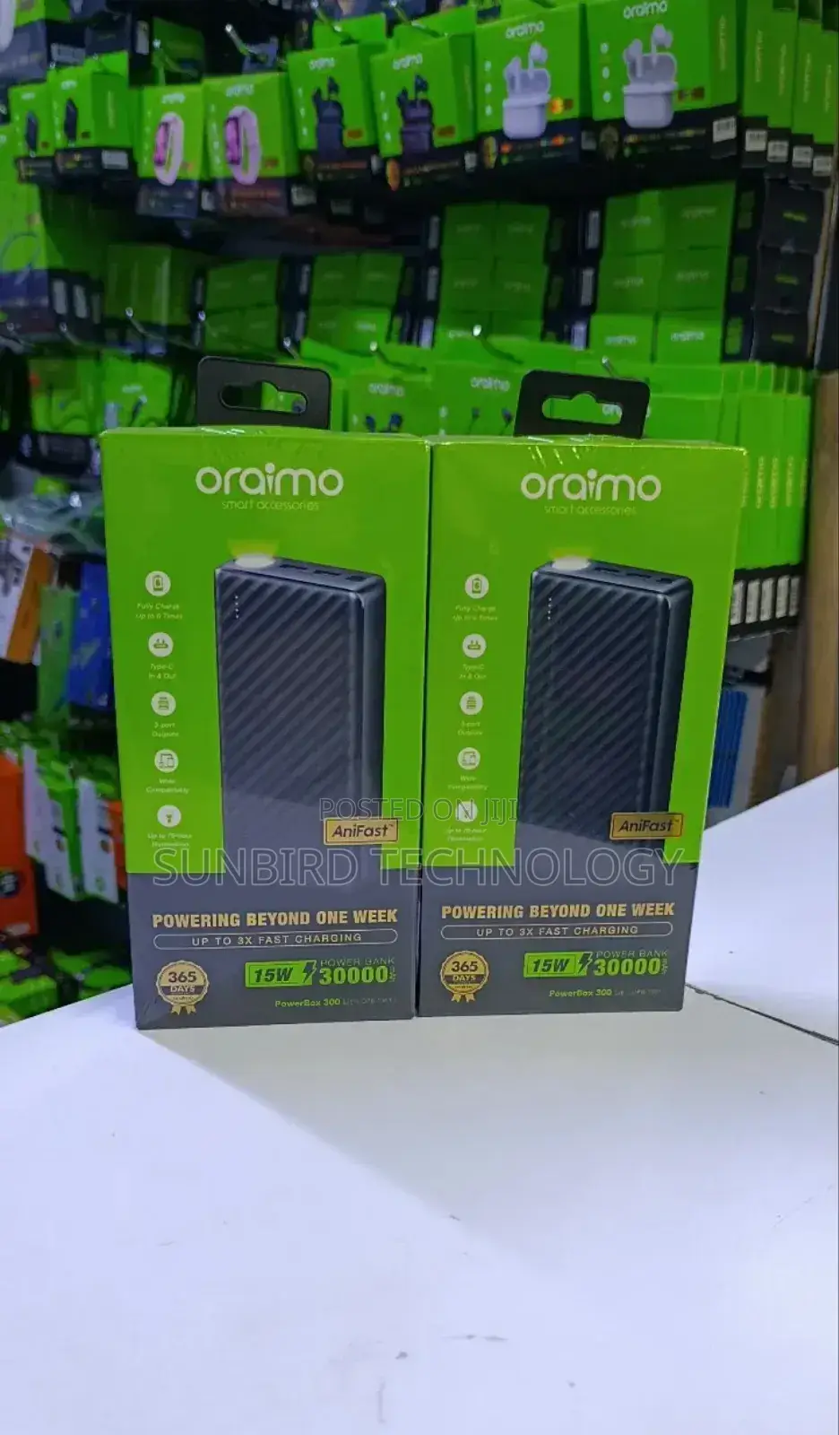 Oraimo Powerbox 300 Lit 30,000mah Powerbank Opb-1301