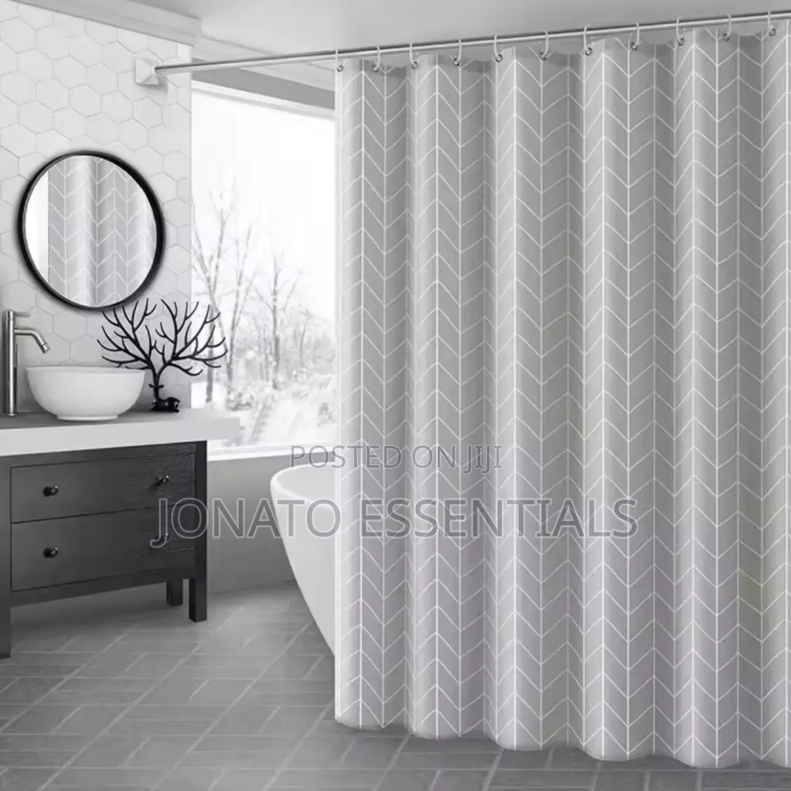 Shower Curtains Waterproof Anti-Mould Bathroom Decor