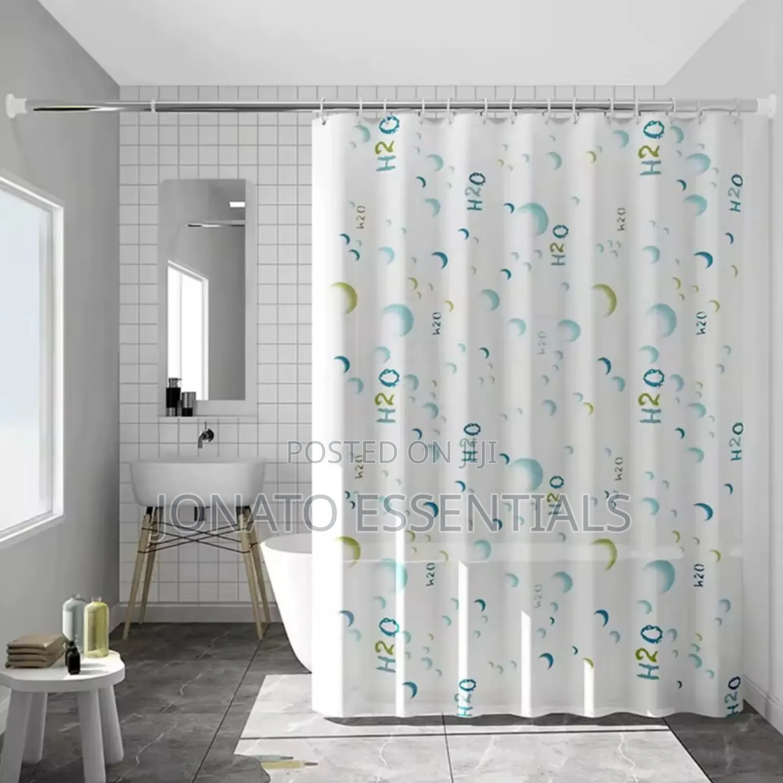Shower Curtains Waterproof Anti-Mould Bathroom Decor
