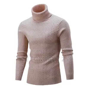 Turtleneck Sweater Color Pullover Machine Washable Knit Pull Neck