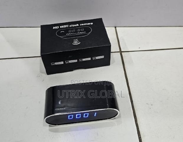 Real-time 1080p Full Hd Audio Video Recorder Alarm Table Clock Camera