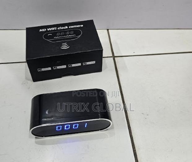 Table Clock Camera Indoor Home Security Surveillance - main view