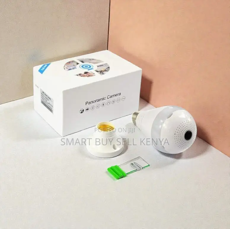 Office Security Wifi Bulb Camera 1080p With Alarm Detection